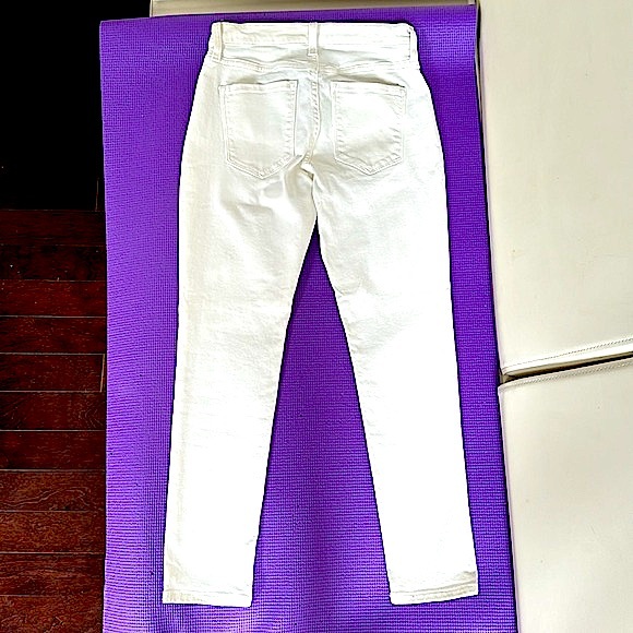 NWT! Banana Republic Mid Rise Skinny Ankle Off-White Jeans - Picture 7 of 8